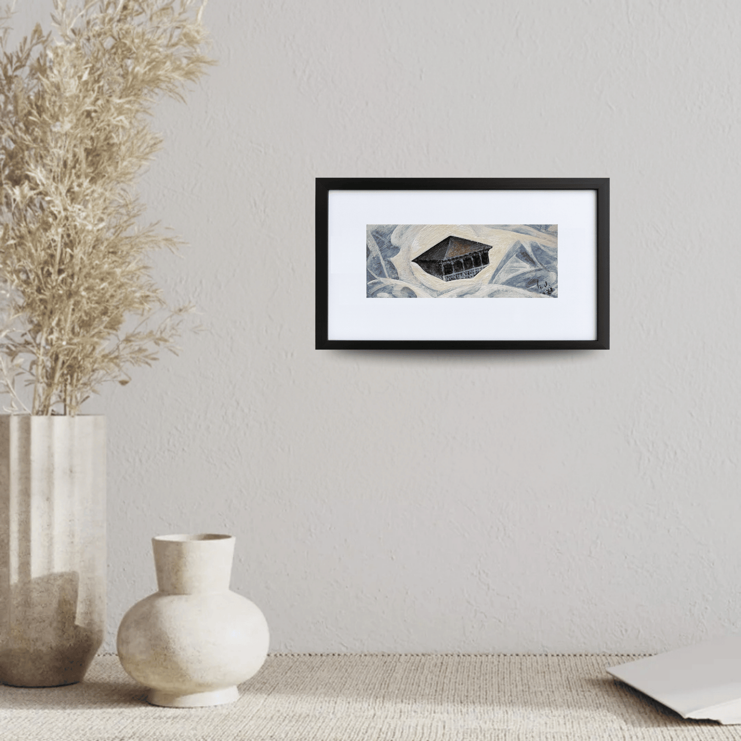 კოლხური ოდა მთვარის ფონზე