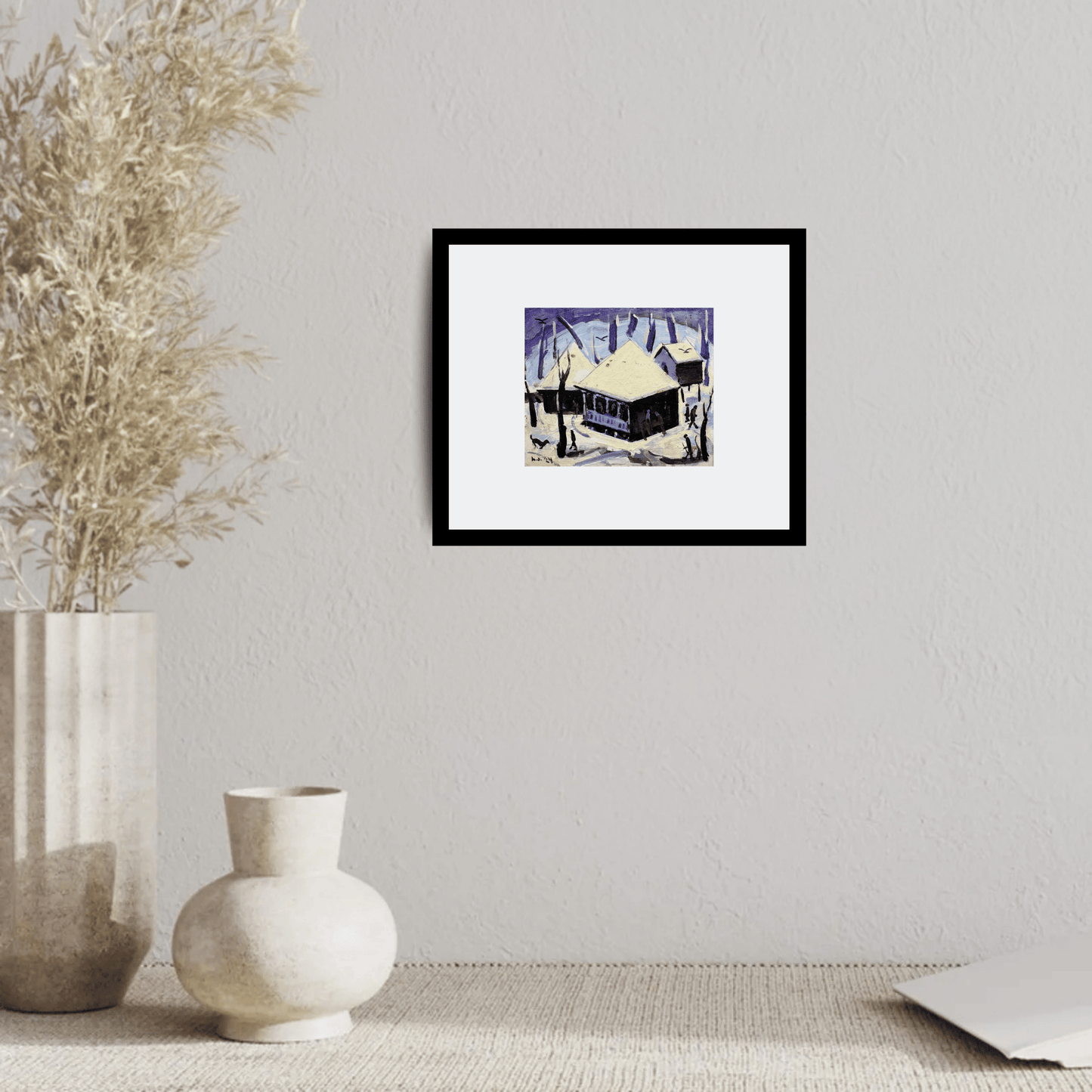 ძველებური ოდა ზამთარში