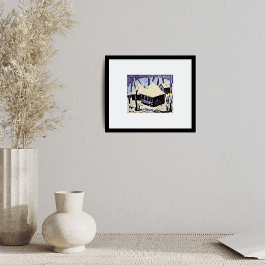 ძველებური ოდა ზამთარში