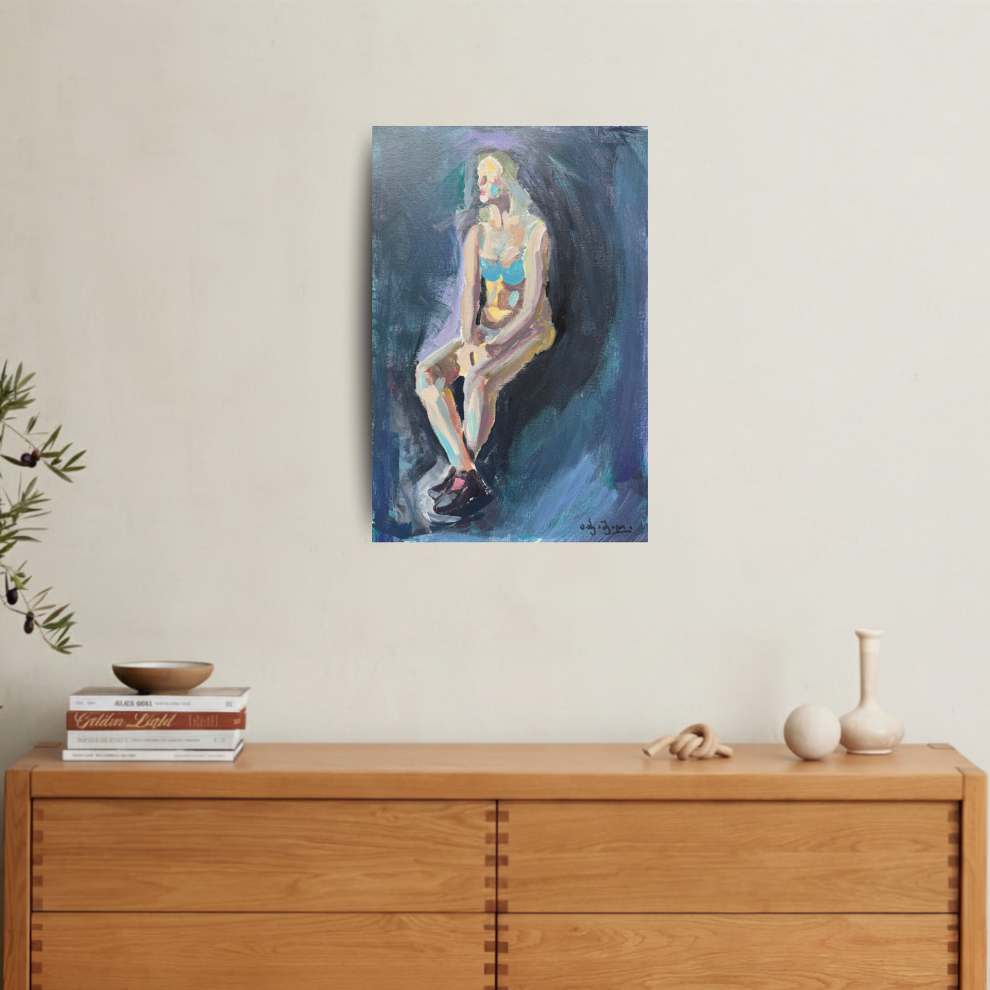 ჩაფიქრებული ქალი