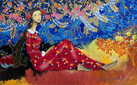 ქალი ბროწეულებით