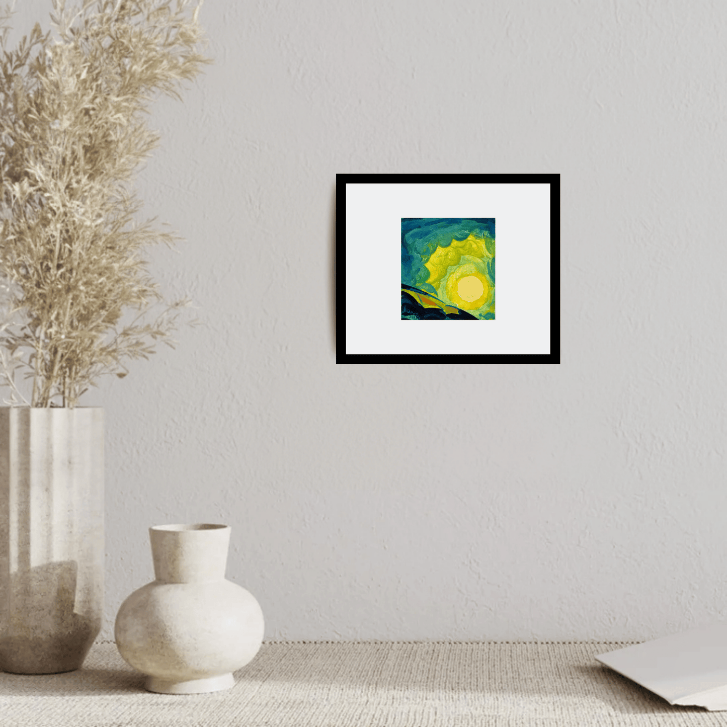 დამრეცი მთა და მზის ამოსვლა