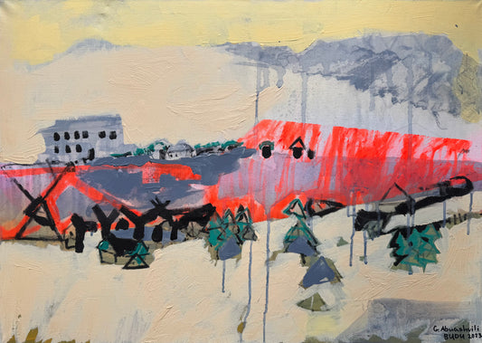 მწვანე ნაძვის ხეები