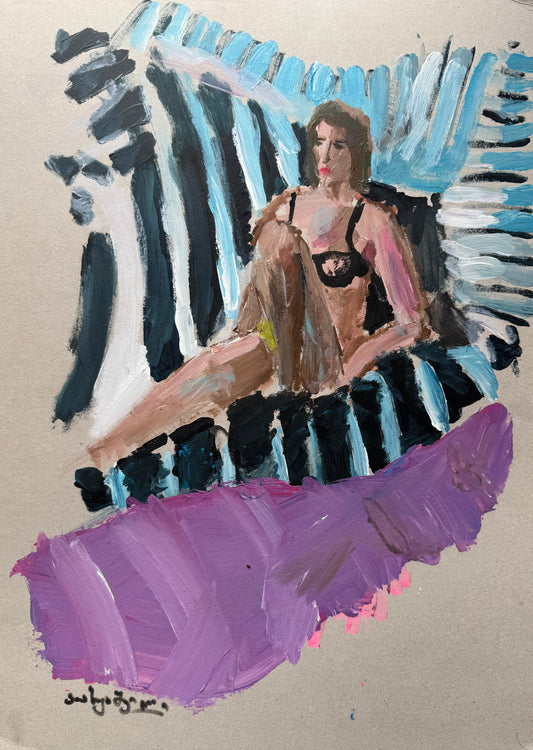 ქალი სანაპიროზე