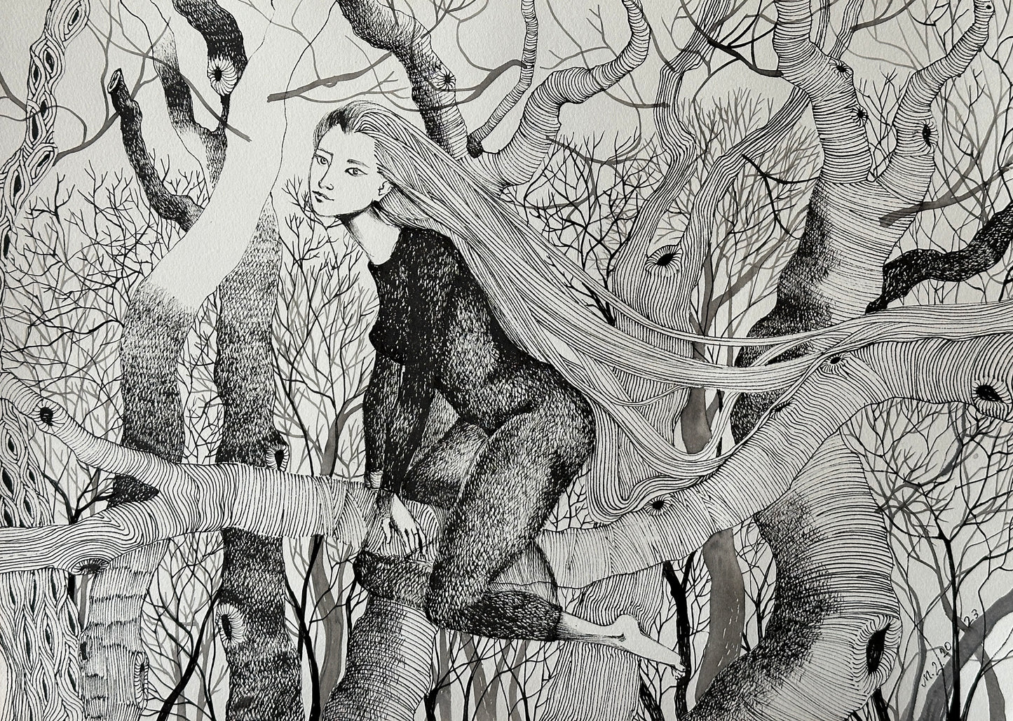 ქალი ტყეში